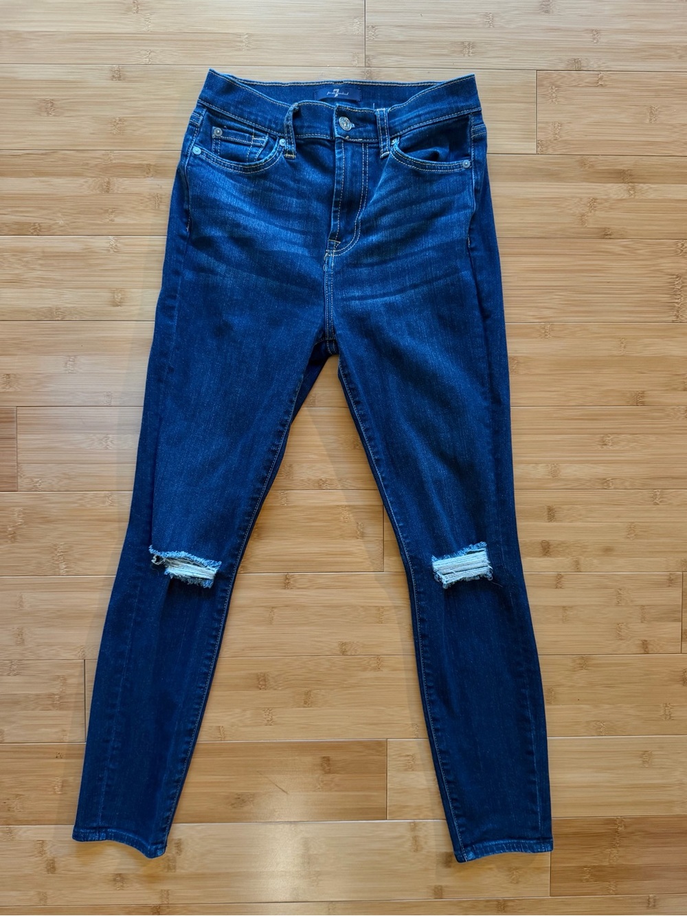 7 For All Mankind Gwenevere Farrah High Waist Ankle Jeans — Size 26